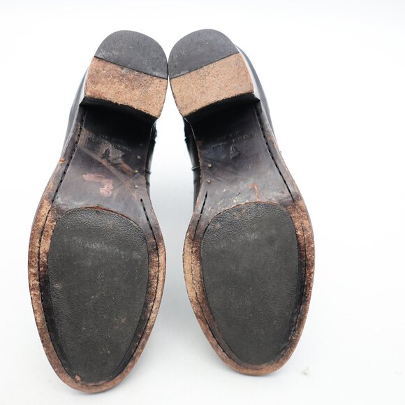 Frye Janis Shield Women's Size 8.5 B Black Leather Zip Ankle Boots - Picture 7 of 11